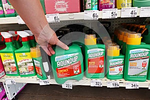 Roundup Weedkillers in a store