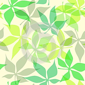 Wallpaper Exotic leaves - seamless pattern