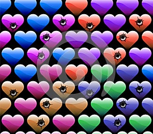 Wallpaper of hearts
