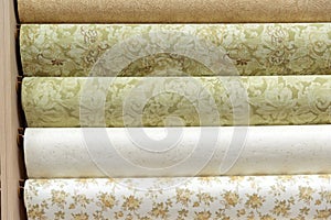 Wallpaper of pastel tones in store