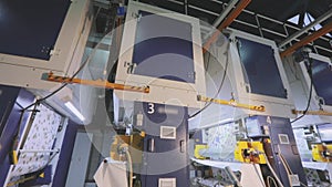 Wallpaper production plant, Conveyor line of wallpaper production, modern wallpaper production plant