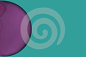 Wallpaper purple sphere on turquoise background