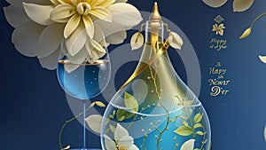 Wallpaper Wishes: A Clear Essence, A Resounding New Year Cheer!\