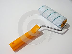 Wallpapering tools on white background