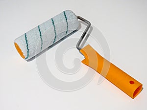 Wallpapering tools on white background