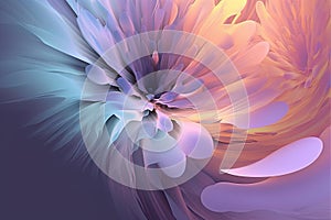 Wallpeper with purple flower. Generative AI