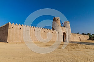 Walls of Al Jahili Fort in Al Ain, United Arab Emirat
