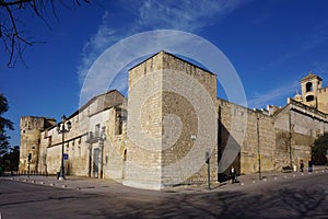 Walls of Alcazar de Los Reyes Cristianes, Cordoba, Spain