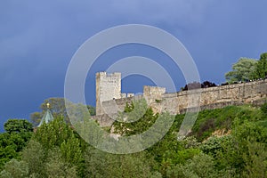Walls of Kalemegdan fortress in Belgrade,Serbia