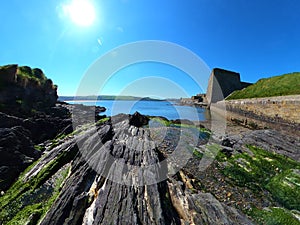 Walls and bastions of Charles Fort. Kinsale. Ireland.