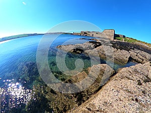 Walls and bastions of Charles Fort. Kinsale. Ireland.