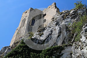 Walls of Beckov castle