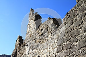 Walls of castle Castel Romano