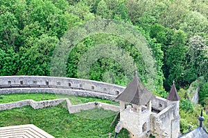 The walls of the castle