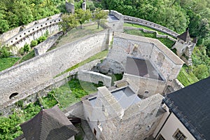 The walls of the castle