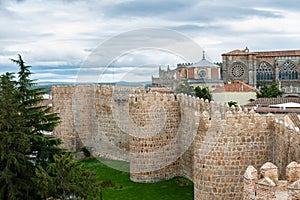 Walls and Cathedral of Avila, Spain