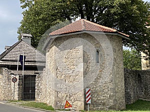 Walls and defensive towers of the Frankopan castle - Ogulin, Croatia / Zidine i obrambene kule frankopanskog kaÅ¡tela - Ogulin