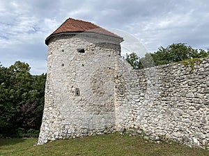 Walls and defensive towers of the Frankopan castle - Ogulin, Croatia / Zidine i obrambene kule frankopanskog kaÃÂ¡tela - Ogulin photo