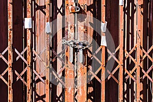 Walls, fences, houses and old rusty