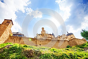 Walls and fortifications of Marksburg castle