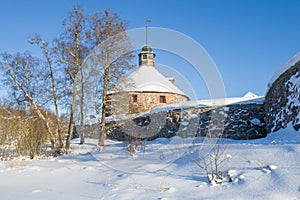 At the walls of the fortress of Korela. Priozersk photo