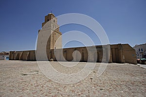 Walls of the Great Mosque of Kairouan in Tunisia