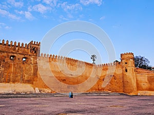 Walls of Kasbah of the Udayas in Rabat, Morocco