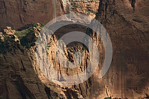 The walls of Kolob Canyon from the Timber Creek Trail, Zion National Park, Utah