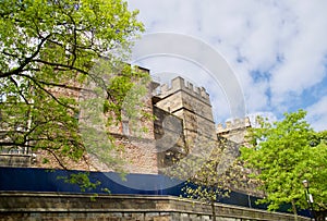 Walls of Lancaster castle