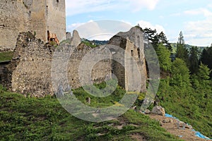 Walls of  Lietava castle, Zilina district