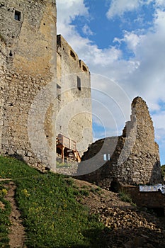 Walls of  Lietava castle, Zilina district