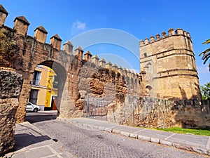 Walls of Macarana in Seville, Spain