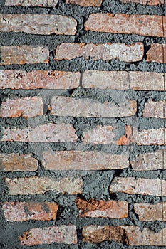 Walls are made of brick