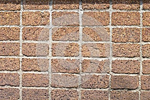 Walls made of laterite stone photo