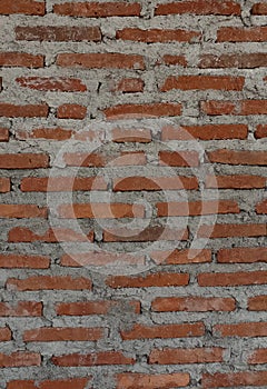 walls made of red brick
