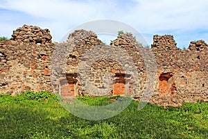 Walls of medieval Uzhhorod Castle, Ukraine