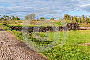 Walls and moats of Annenkrone, Vyborg, Russia