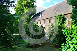 Walls of a new castle in baden baden in Germany