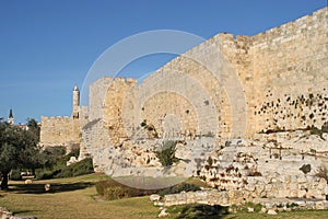 Walls of old Jerusalem.