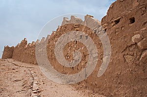 Walls of Old At-Turaif district near Ad Diriyah, Saudi Arabia