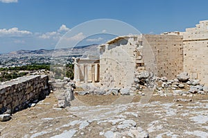 Walls of the Propylaia of Acropolis of Athens