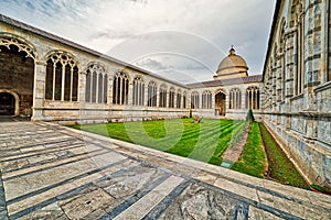 Walls of public monumental cemetery