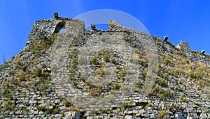 Walls of Rozafa Fortres in ShkoderShkodra, Albania.