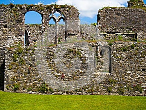 Walls of Ruins at Bridgetown Priory in Cork County Ireland
