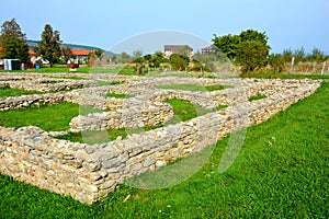 Walls and ruins in Ulpia Traiana Augusta Dacica Sarmizegetusa photo