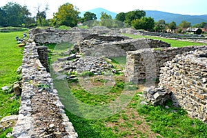 Walls and ruins in Ulpia Traiana Augusta Dacica Sarmizegetusa photo