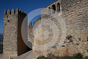 Walls of Sabiote, village of Jaen, in Andalusia