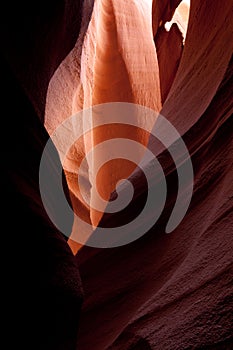 The walls of a Slot Canyon