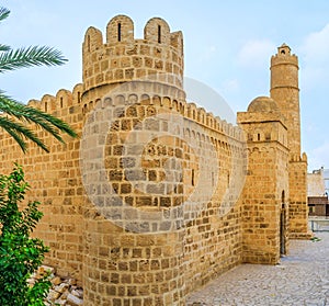 The walls of Sousse Ribat