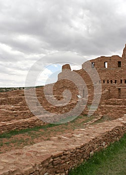 Walls surrounding Abo Pueblo, New Mexico photo